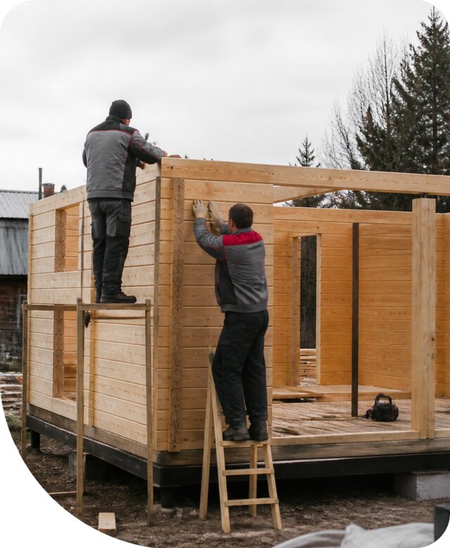 Строительство построек из бруса под ключ в Климовске недорого