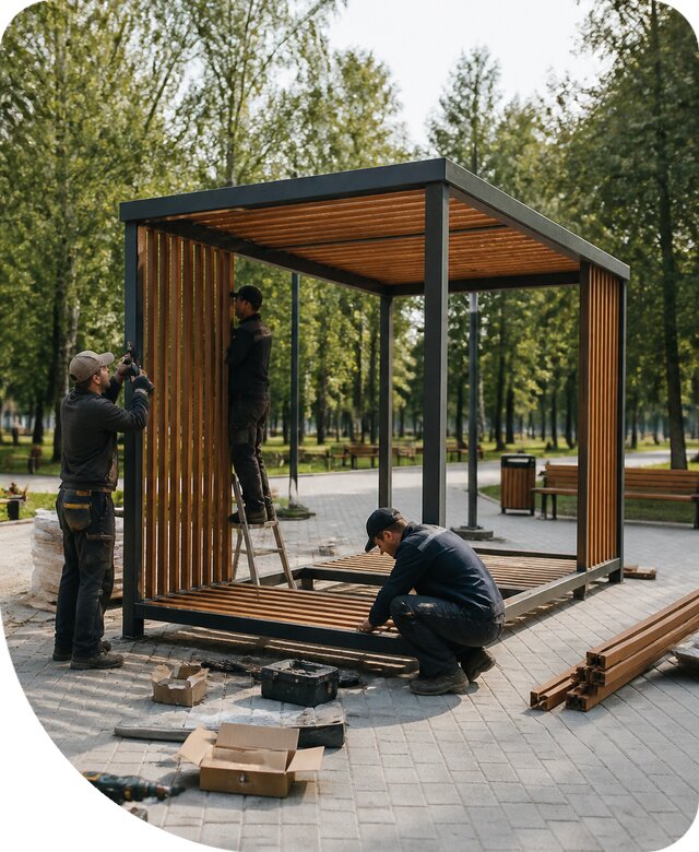 Изготовление и монтаж МАФ для парков под ключ в Климовске
